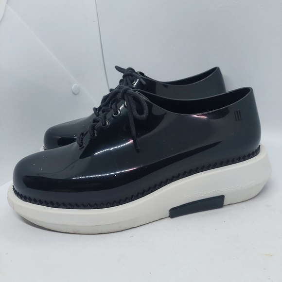 Melissa Shoes - Melissa Vitorino Campos Grunge Lace Up Platform Oxford Shoes Women's Size 8